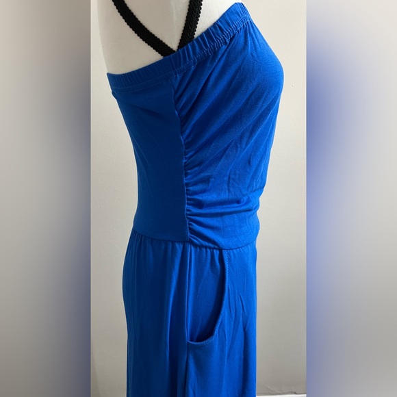 Blue Strapless with Pockets Maxi Dress - NWOT - Picture 4 of 7